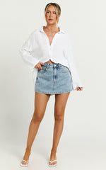 Ronaele Shirt - Collared Basic Shirt in White