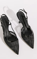 Billini - Hawley Heels in Black Mesh