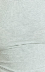 Can't You Tell Top - Ribbed Tank Top in Grey