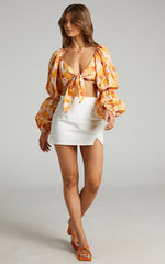Charlie Holiday - Cindy Top in Seventies Floral