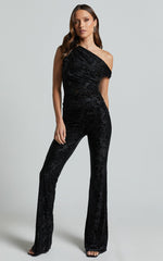 Willow Top - Off Shoulder Ruched Burnout Velvet Top in Black Floral